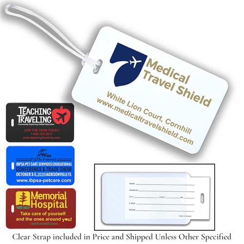 "Thunderbolt Spot" Spot Colour ID Slip-In Pocket Luggage Bag Tag